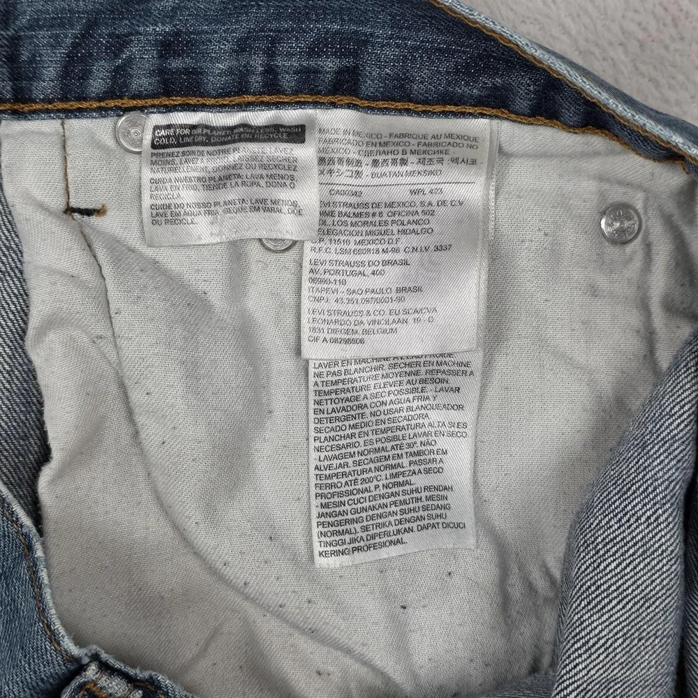 Levis 559 Jeans Mens 36x30‎ Blue Relaxed Straight Leg Denim Casual Light Wash